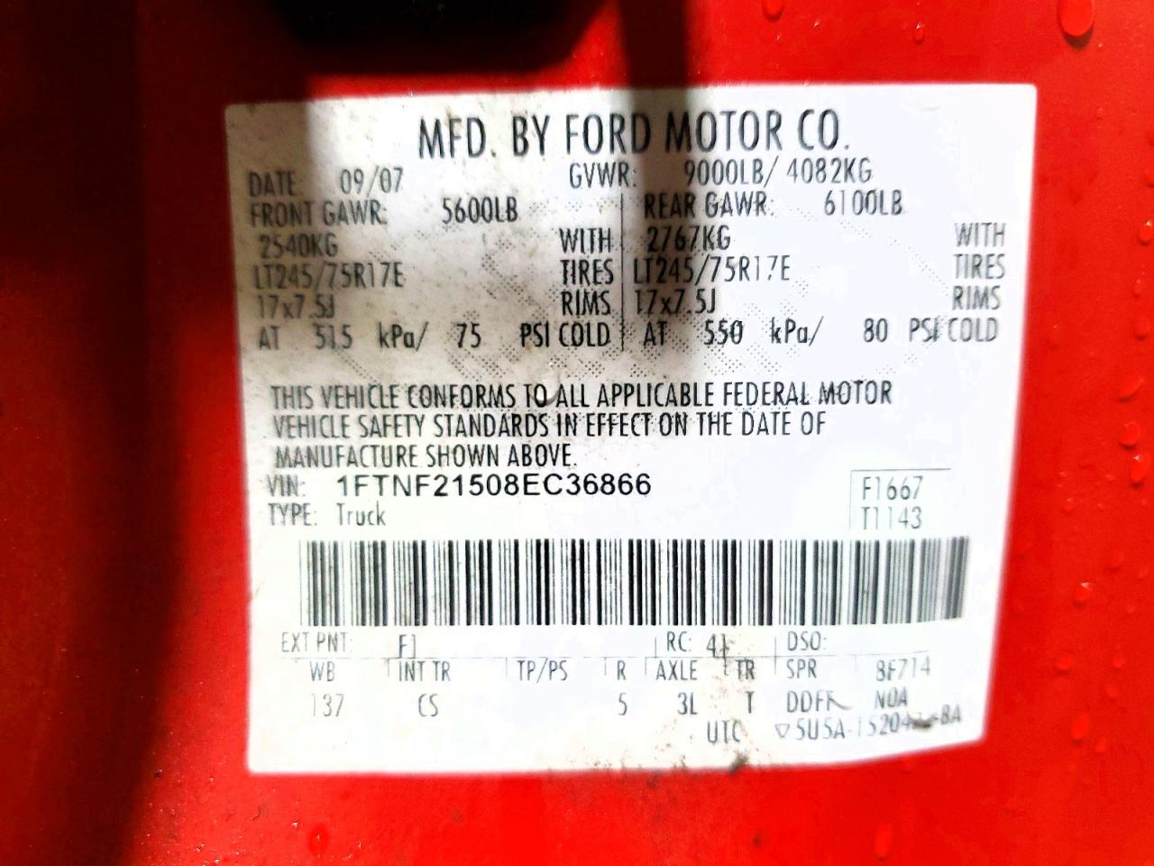 2008 FORD F250 SUPER DUTY photo 12