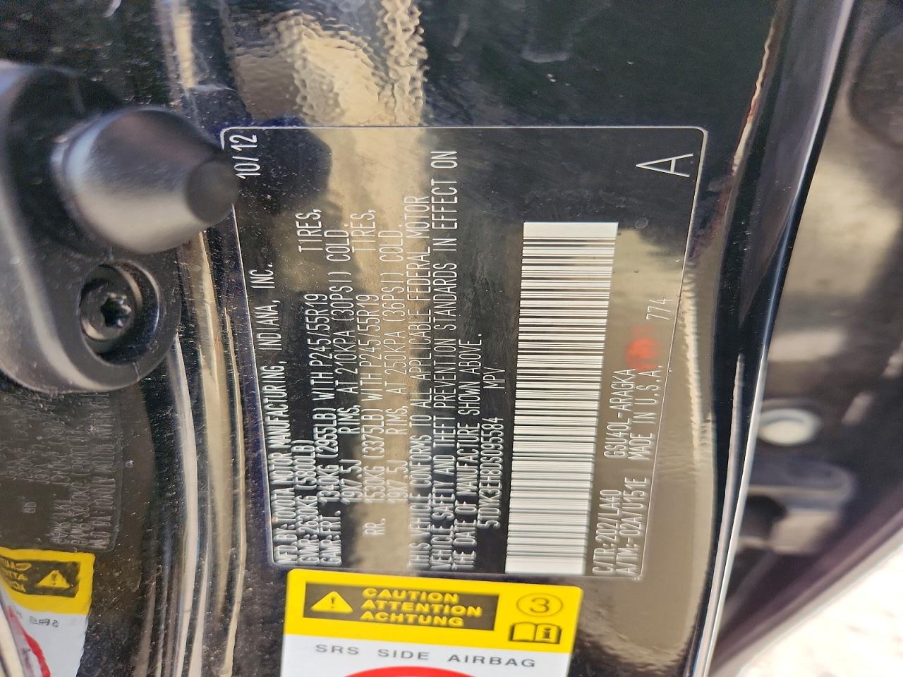2013 TOYOTA HIGHLANDER LIMITED photo 13