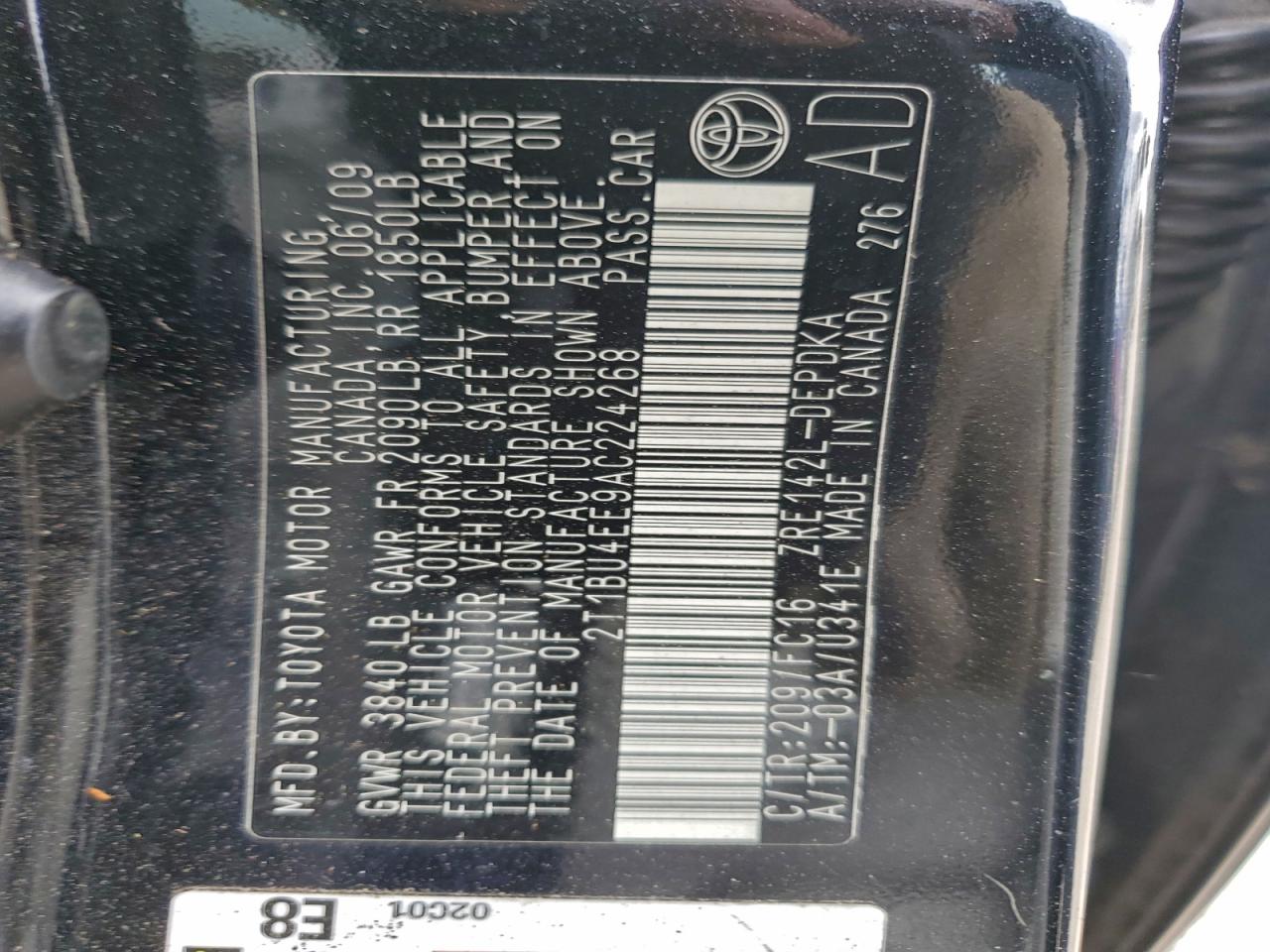 2010 TOYOTA COROLLA BASE photo 12