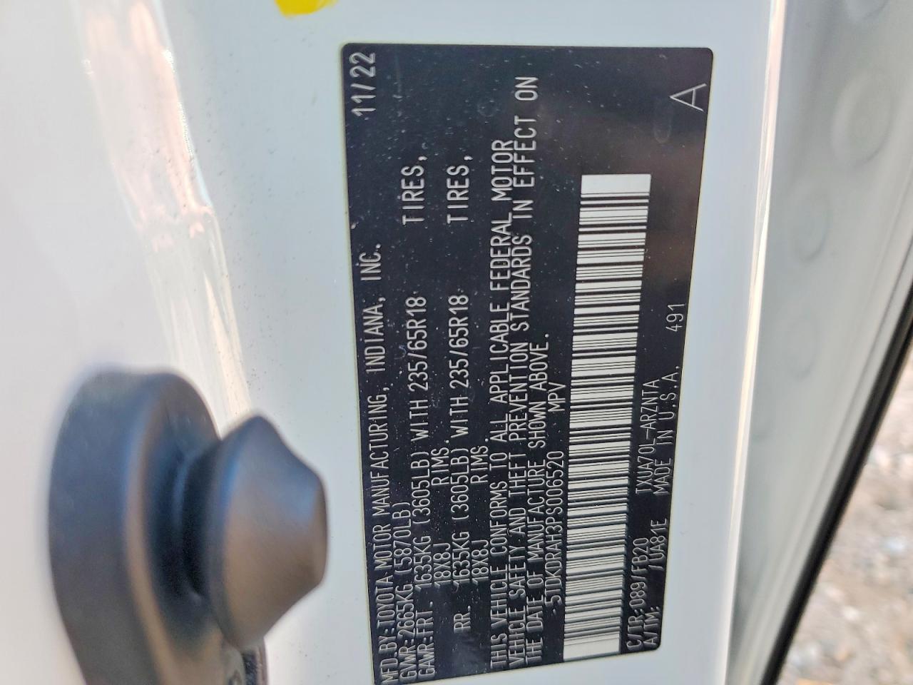 2023 TOYOTA HIGHLANDER L photo 14