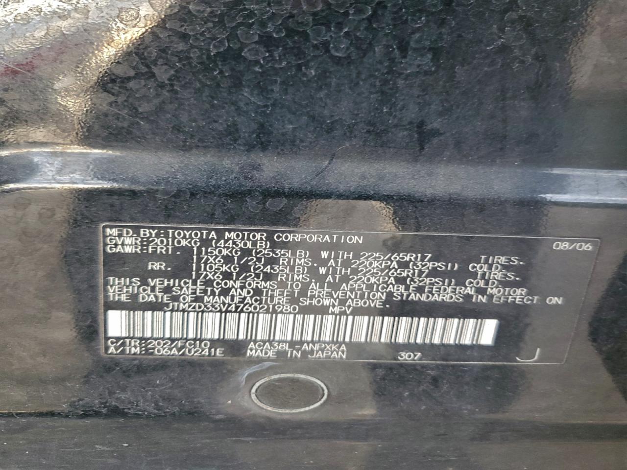 2007 TOYOTA RAV4 photo 14