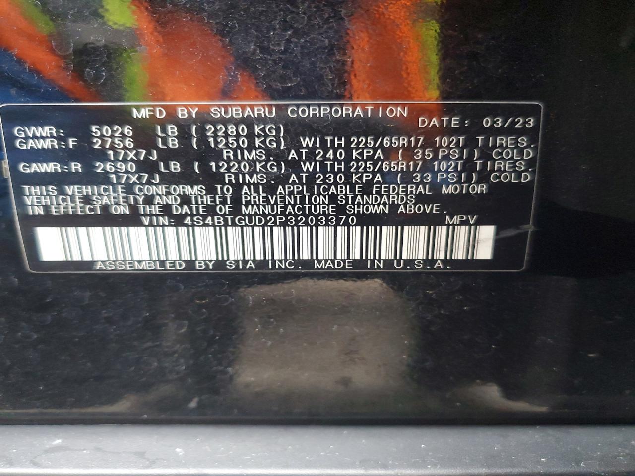 2023 SUBARU OUTBACK WILDERNESS photo 23