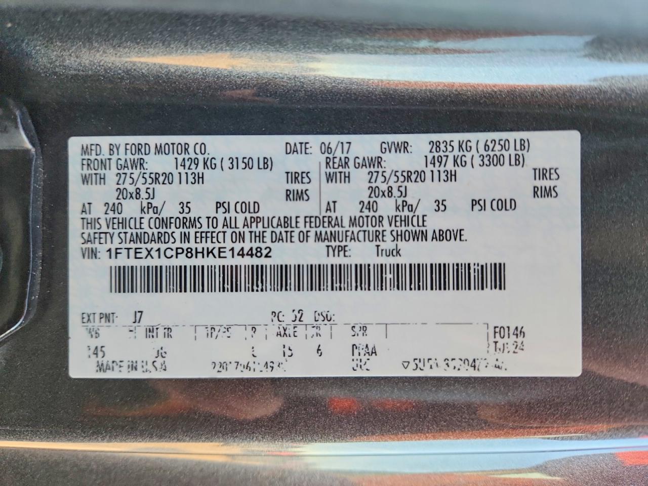 2017 FORD F150 SUPER CAB photo 12