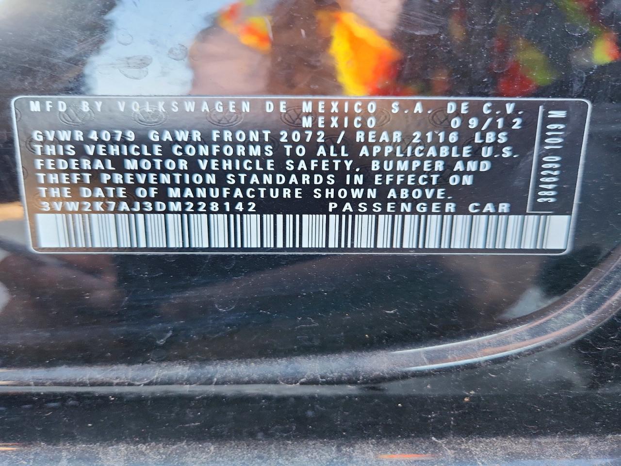 2013 VOLKSWAGEN JETTA BASE photo 12
