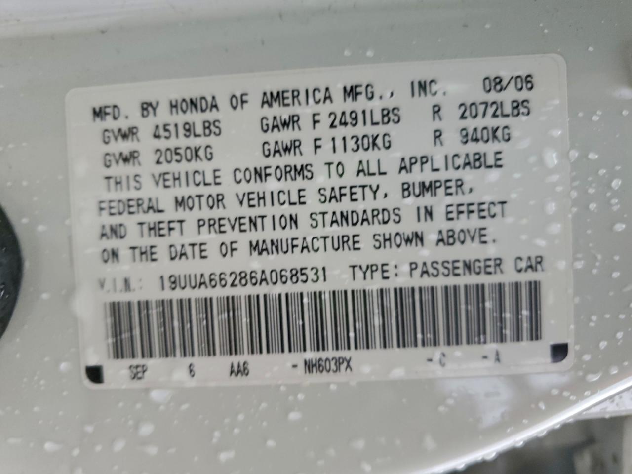 2006 ACURA 3.2TL photo 12
