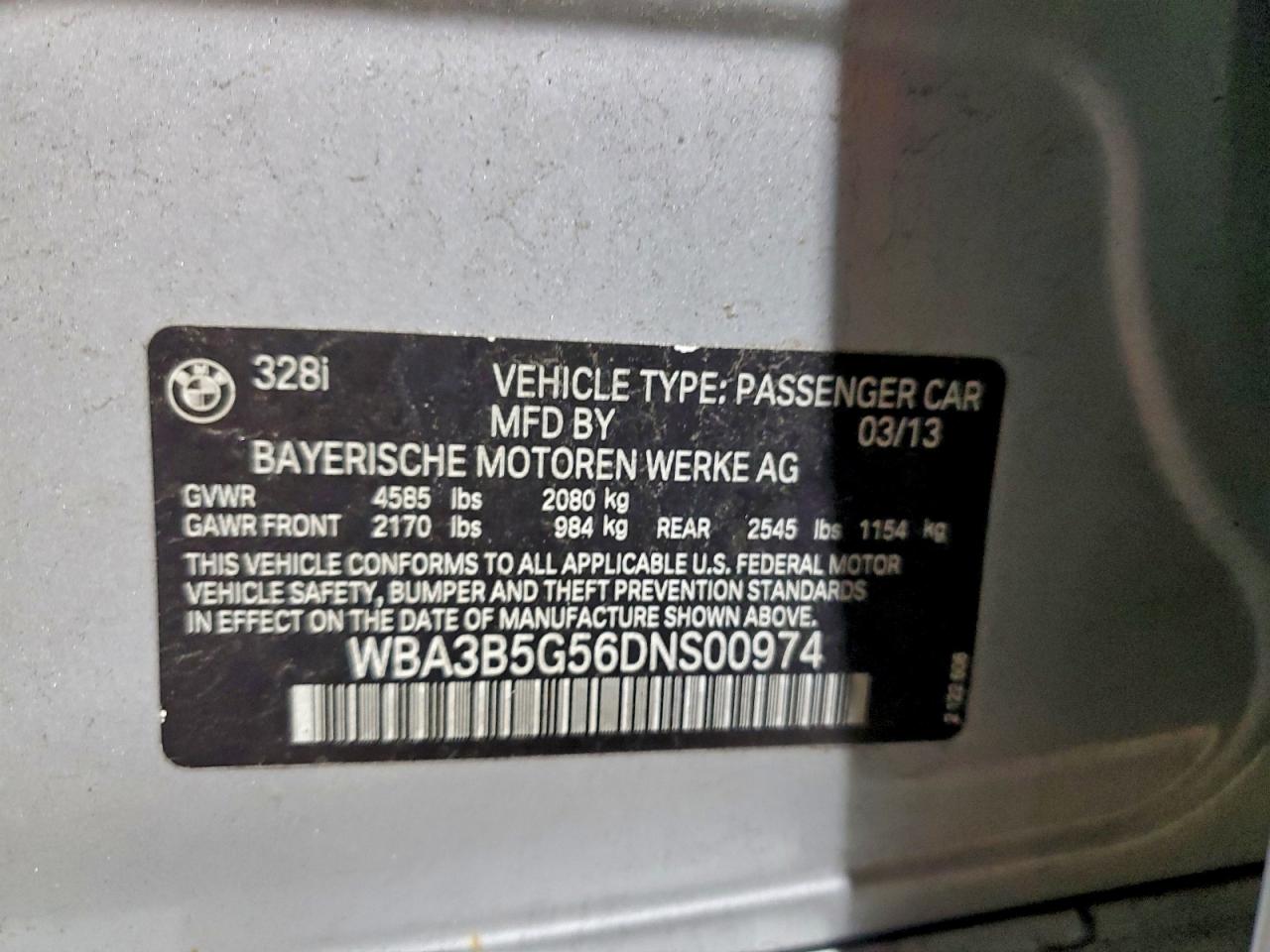 2013 BMW 328 XI SULEV photo 12