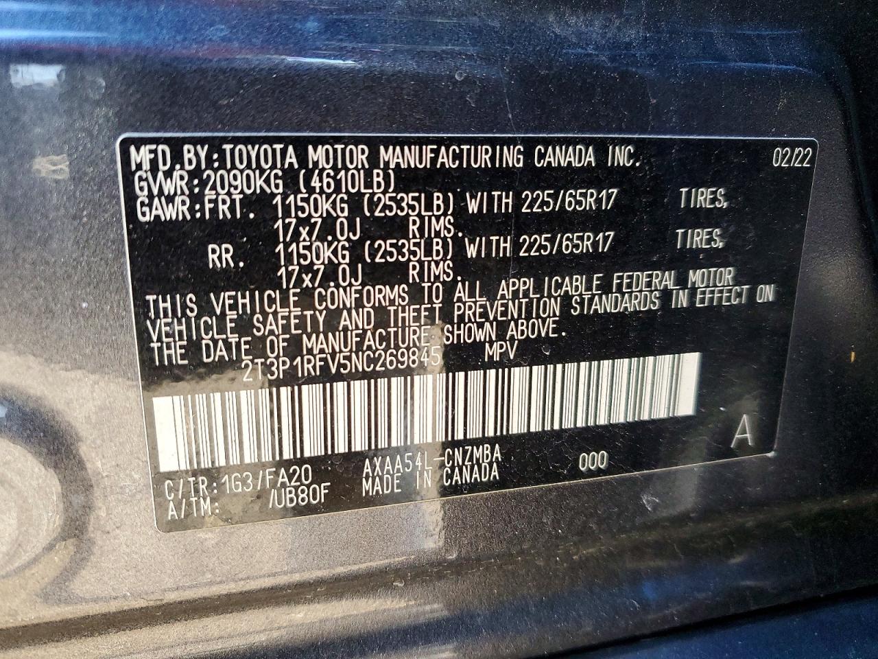 2022 TOYOTA RAV4 XLE photo 13