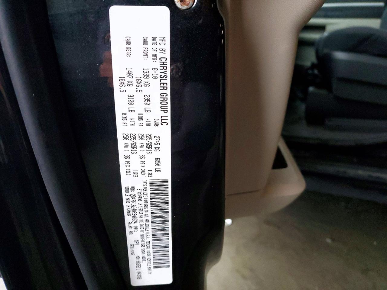 2010 DODGE GRAND CARAVAN C/V photo 13