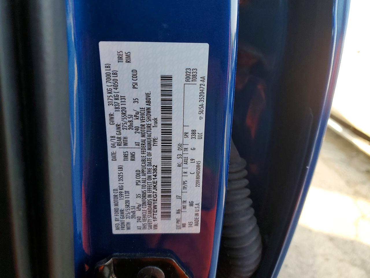 2018 FORD F150 SUPERCREW photo 12
