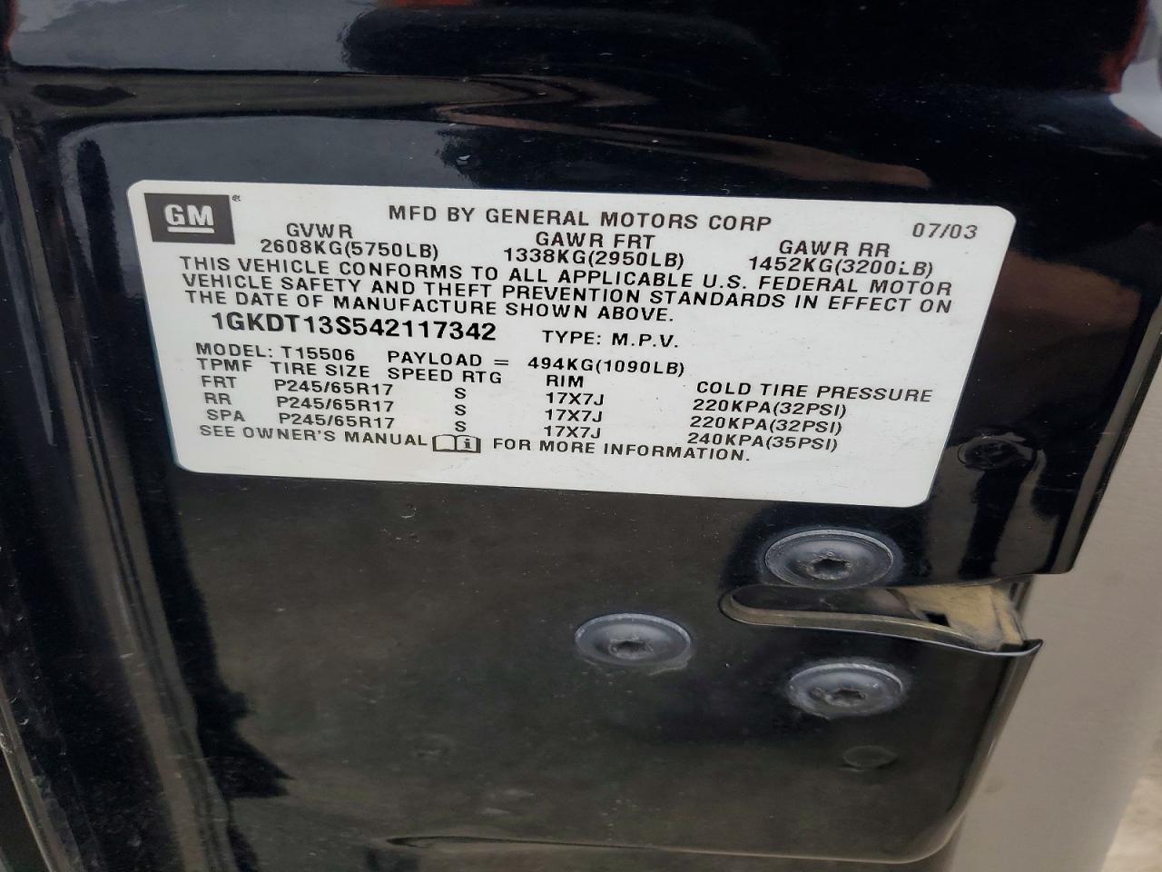 2004 GMC ENVOY photo 13