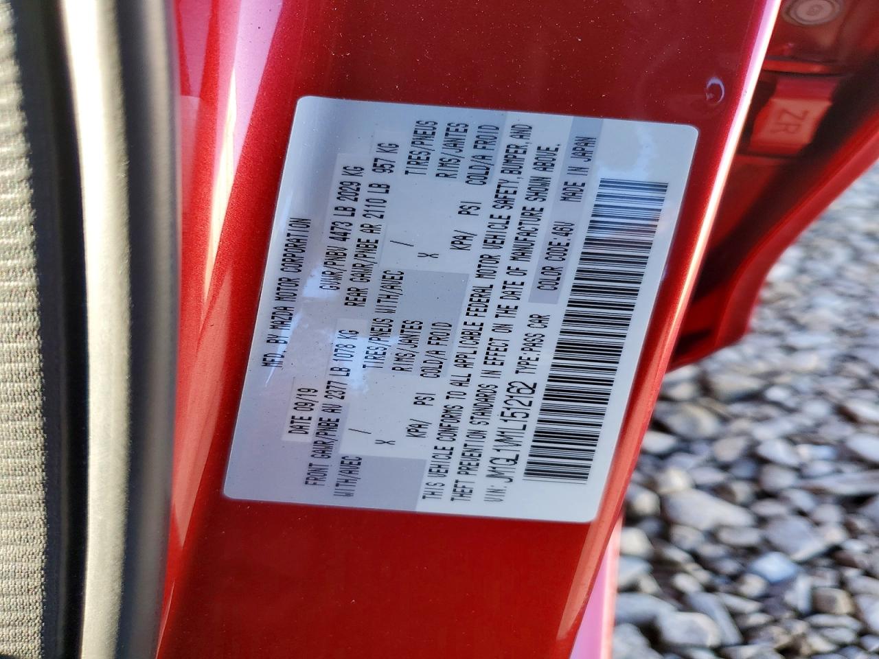2020 MAZDA 6 TOURING photo 12