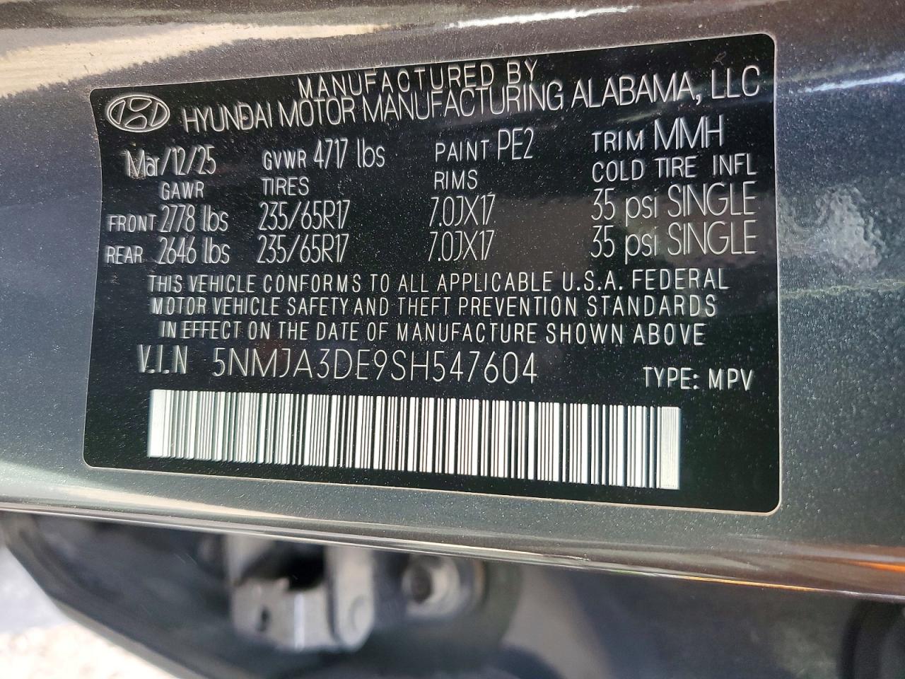 2025 HYUNDAI TUCSON SE photo 14
