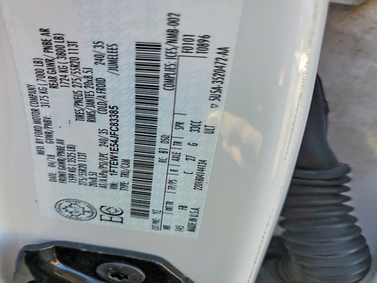 2018 FORD F150 SUPERCREW photo 12