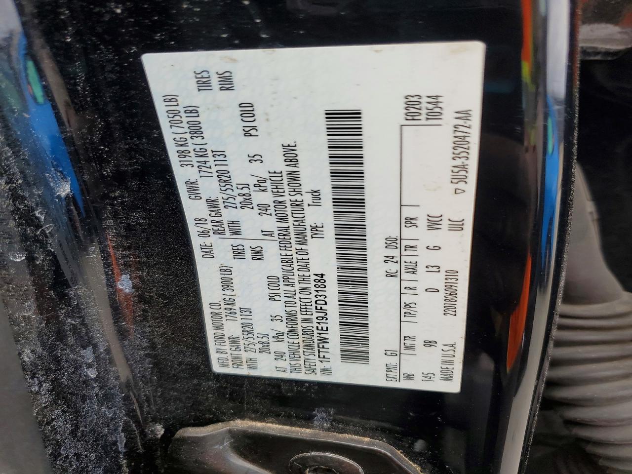 2018 FORD F150 SUPERCREW photo 12