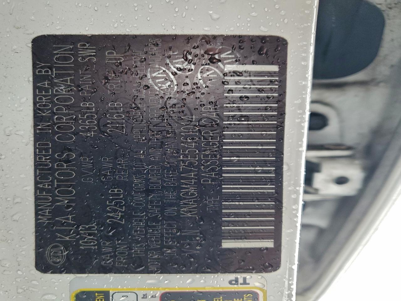 2014 KIA OPTIMA LX photo 12