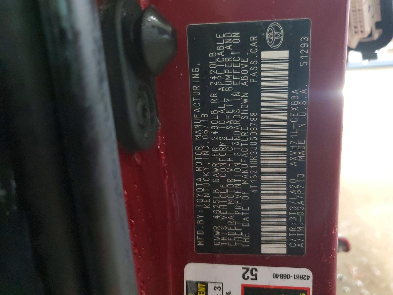 2018 TOYOTA CAMRY HYBRID photo 12