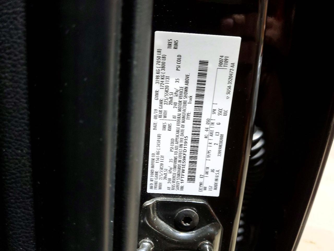 2019 FORD F150 SUPERCREW photo 12