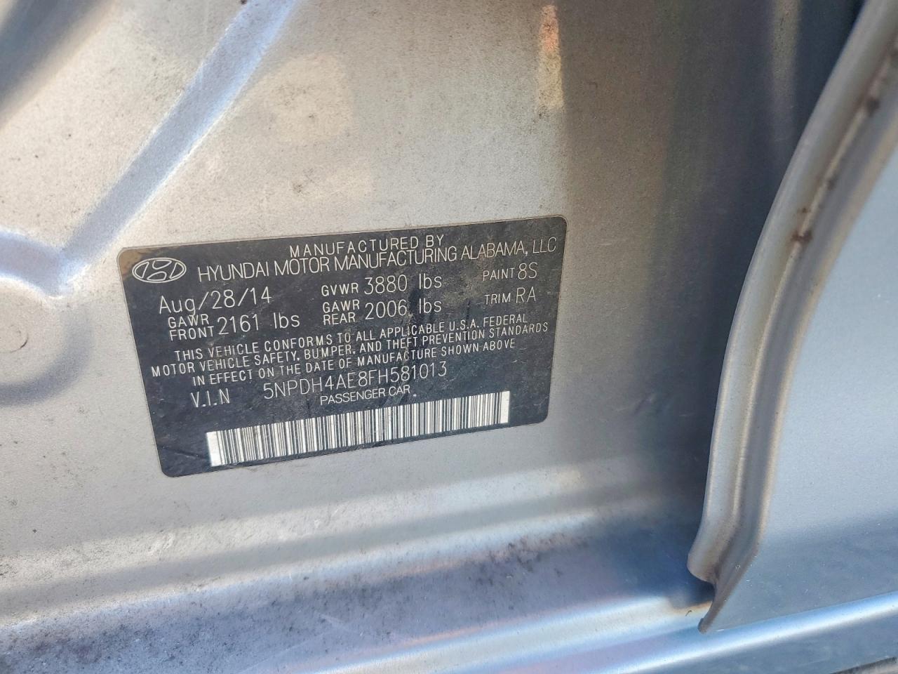 2015 HYUNDAI ELANTRA SE photo 12
