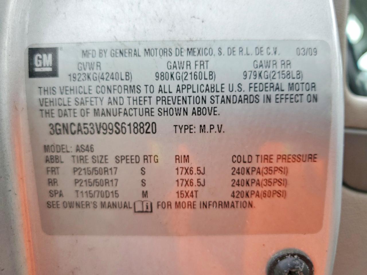2009 CHEVROLET HHR LT photo 12
