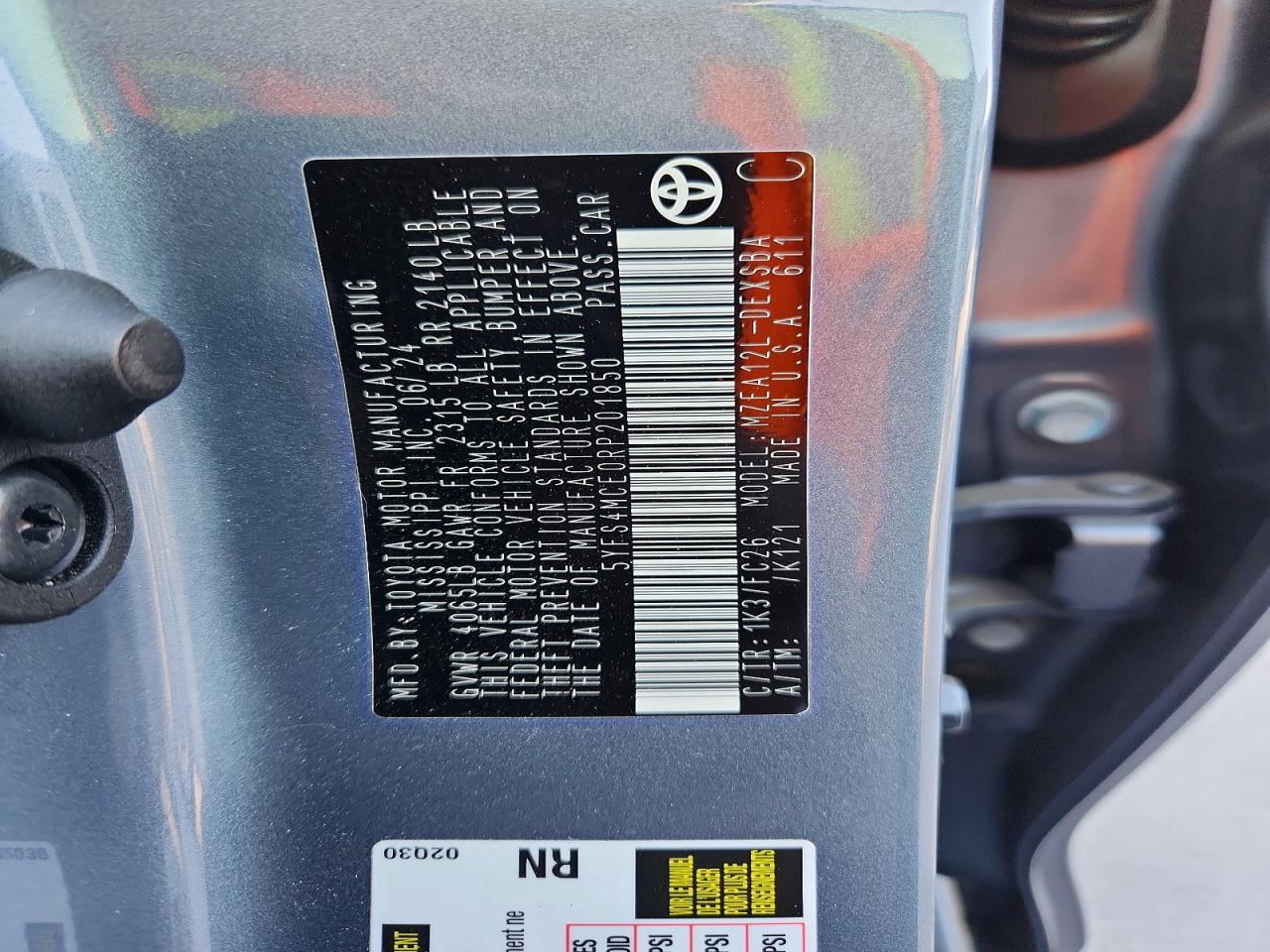 2024 TOYOTA COROLLA SE photo 13
