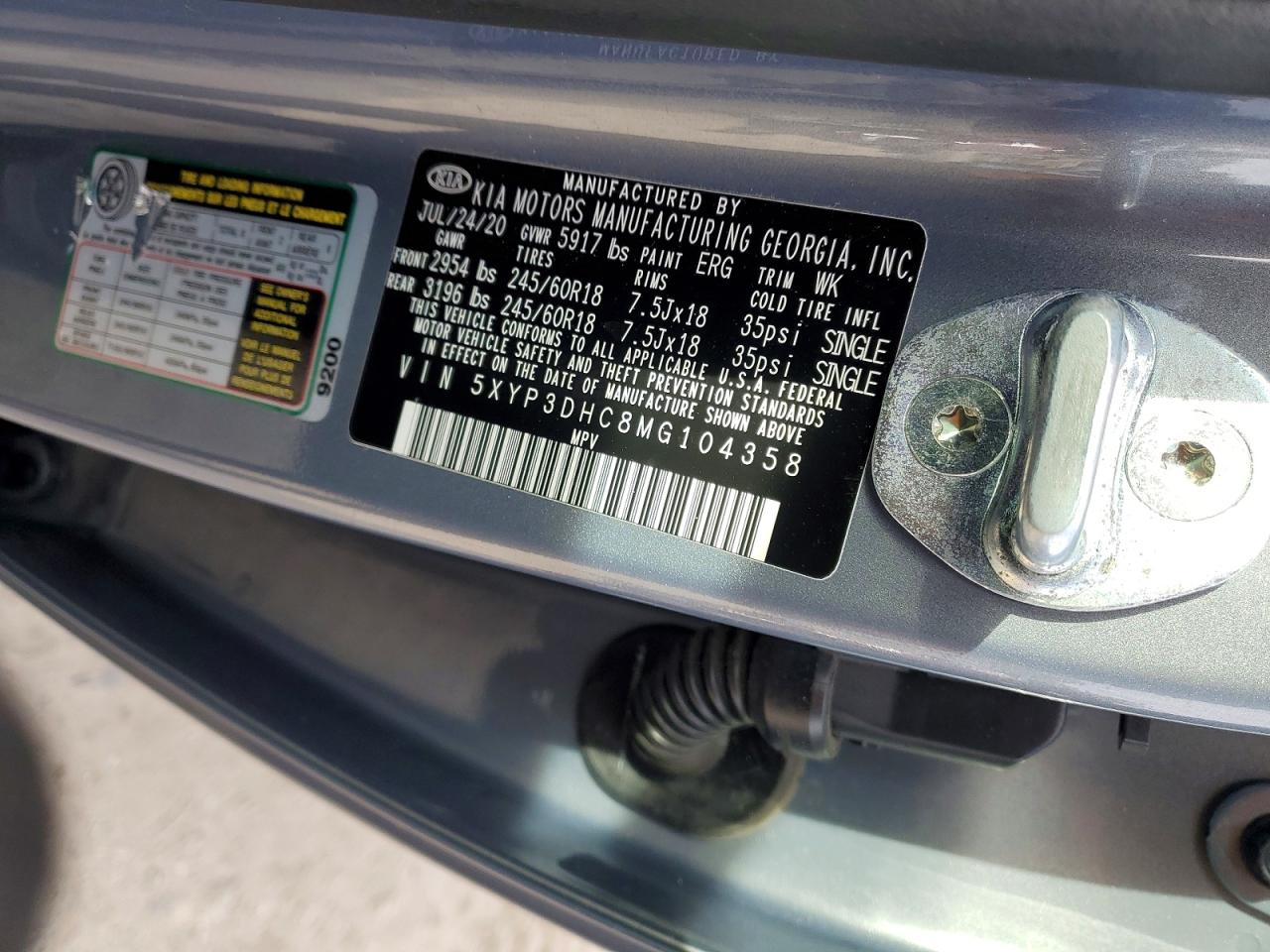 2021 KIA TELLURIDE EX photo 14