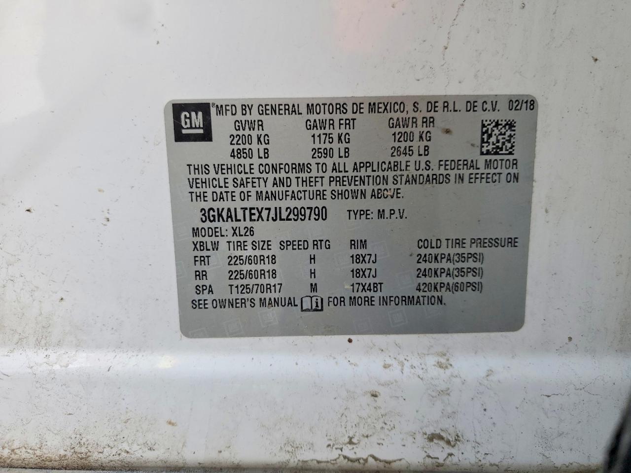 2018 GMC TERRAIN SLE photo 37
