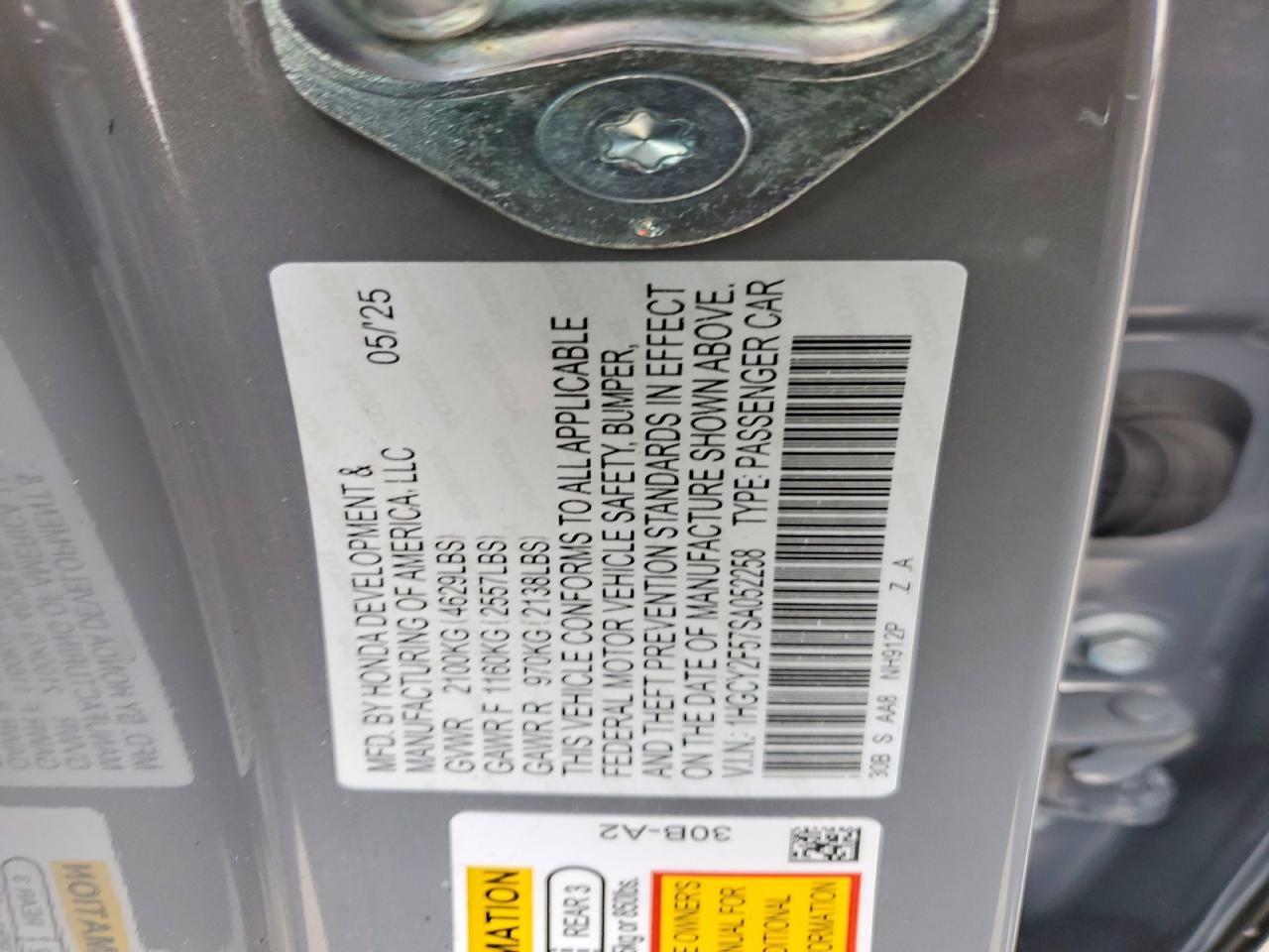 2025 HONDA ACCORD HYBRID SPORT photo 12
