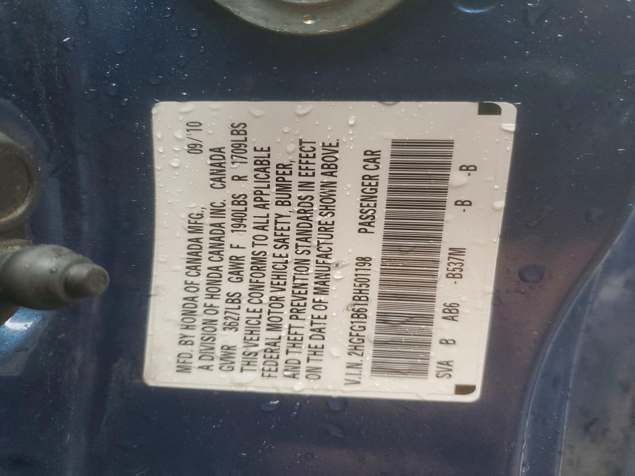 2011 HONDA CIVIC LX photo 13
