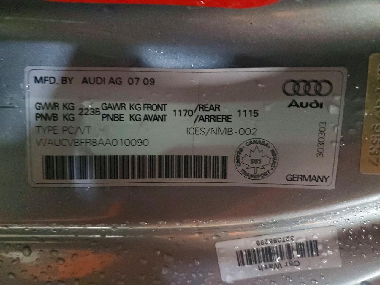 2010 AUDI S5 PREMIUM PLUS photo 12