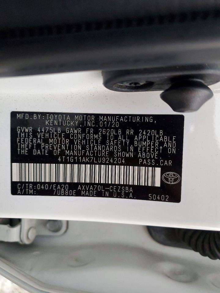 2020 TOYOTA CAMRY SE photo 13