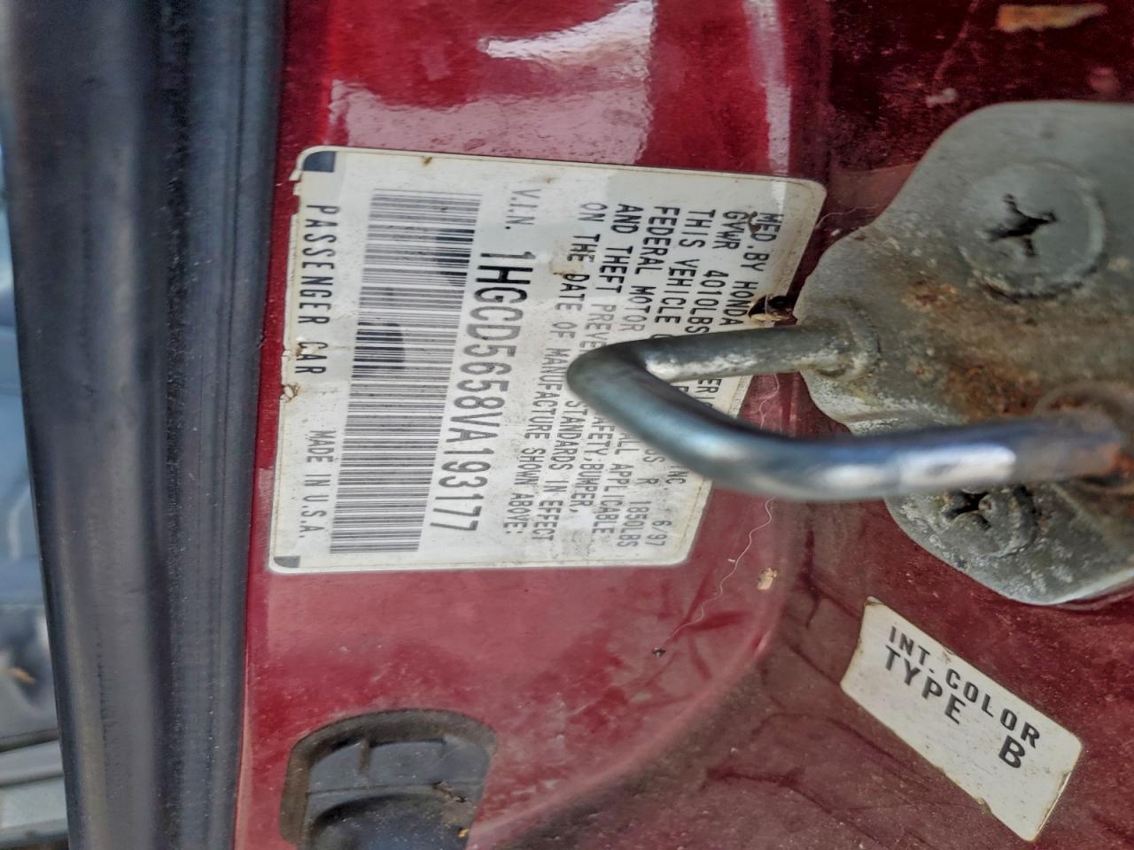 1997 HONDA ACCORD EX photo 12