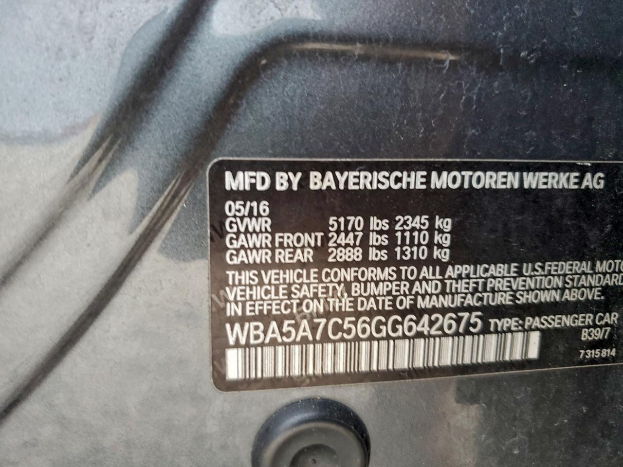 2016 BMW 528 XI photo 12