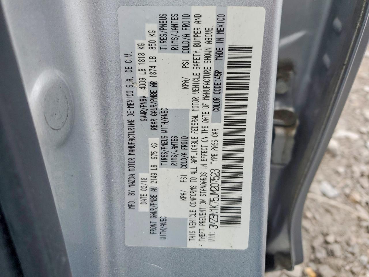 2018 MAZDA 3 SPORT photo 13