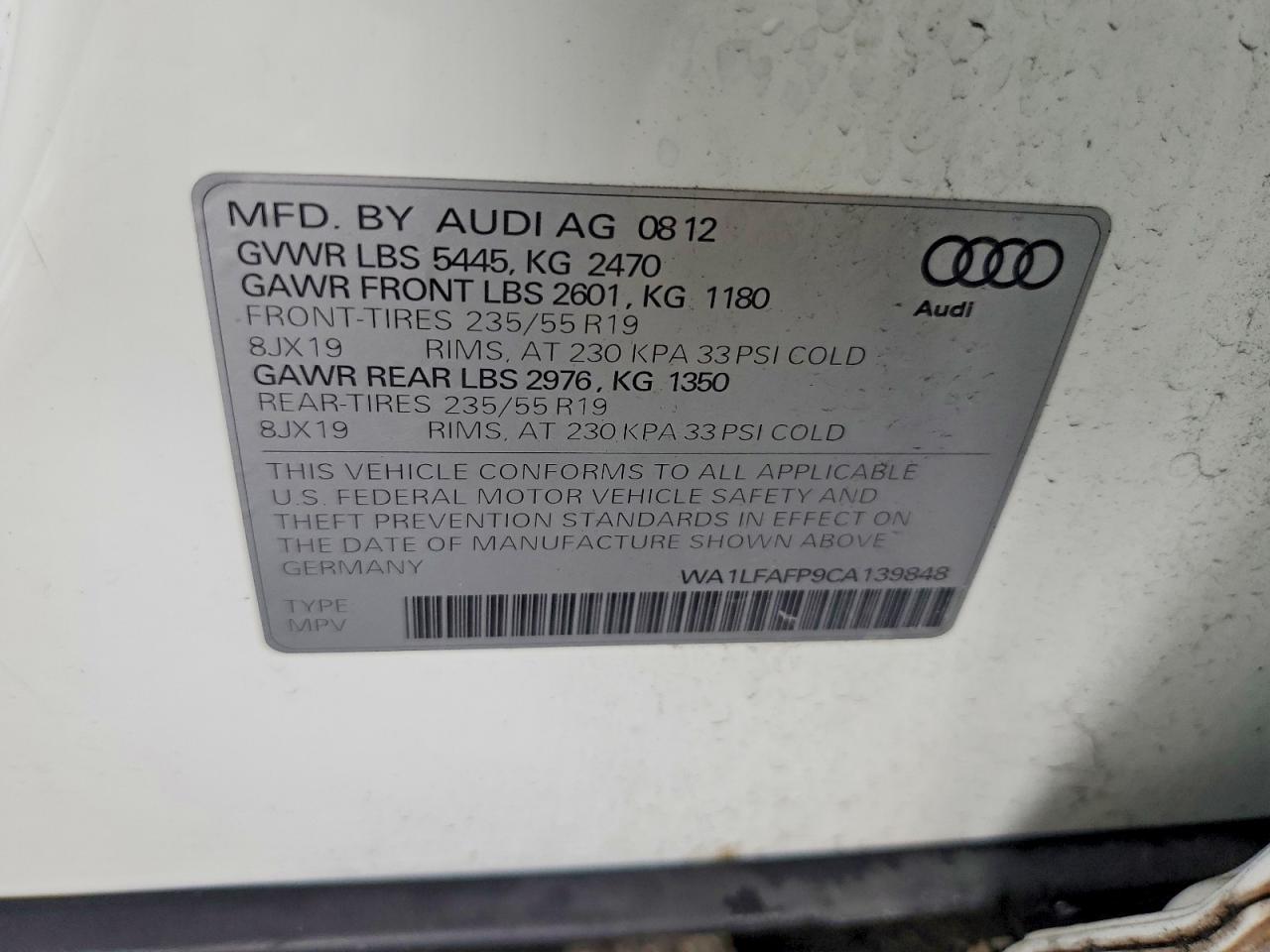 2012 AUDI Q5 PREMIUM PLUS photo 27
