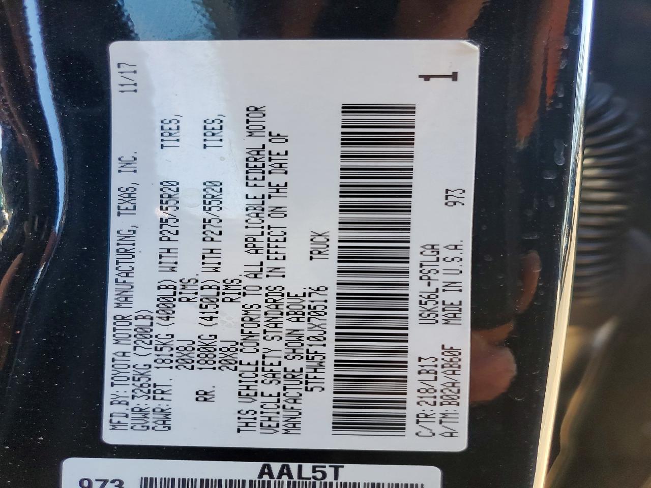 2018 TOYOTA TUNDRA CREWMAX LIMITED photo 12