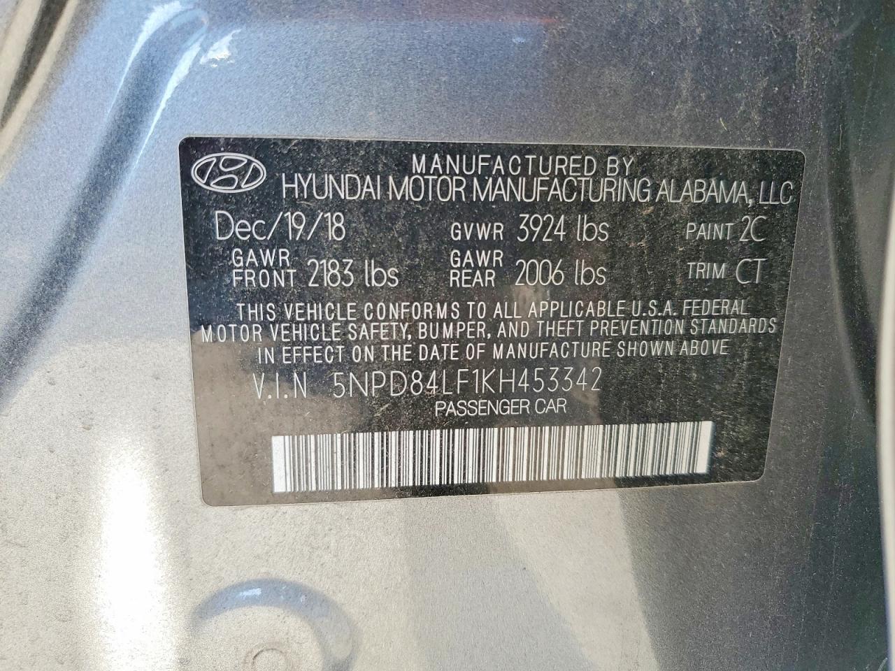 2019 HYUNDAI ELANTRA SEL photo 12