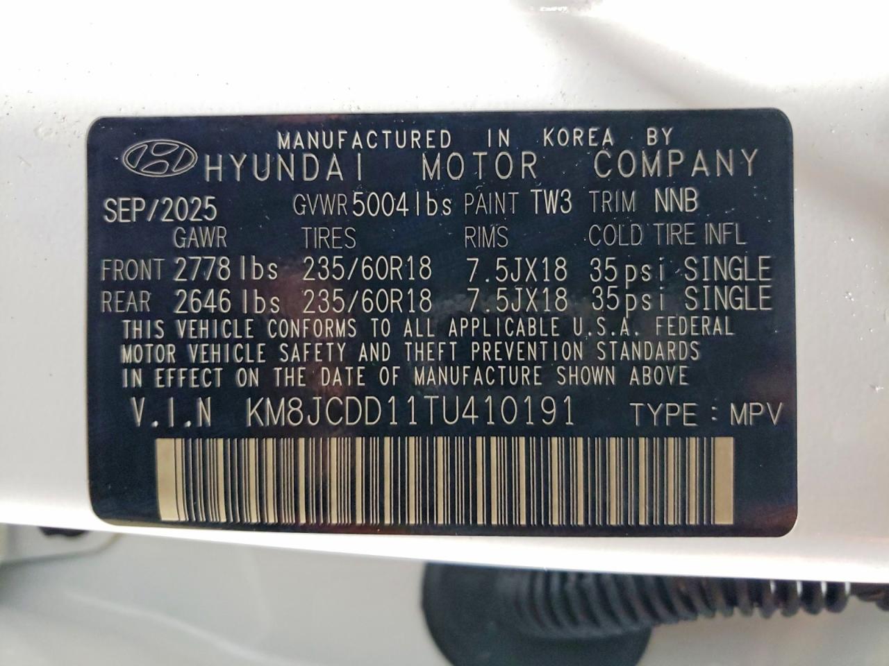 2026 HYUNDAI TUCSON SEL CONVENIENCE photo 13