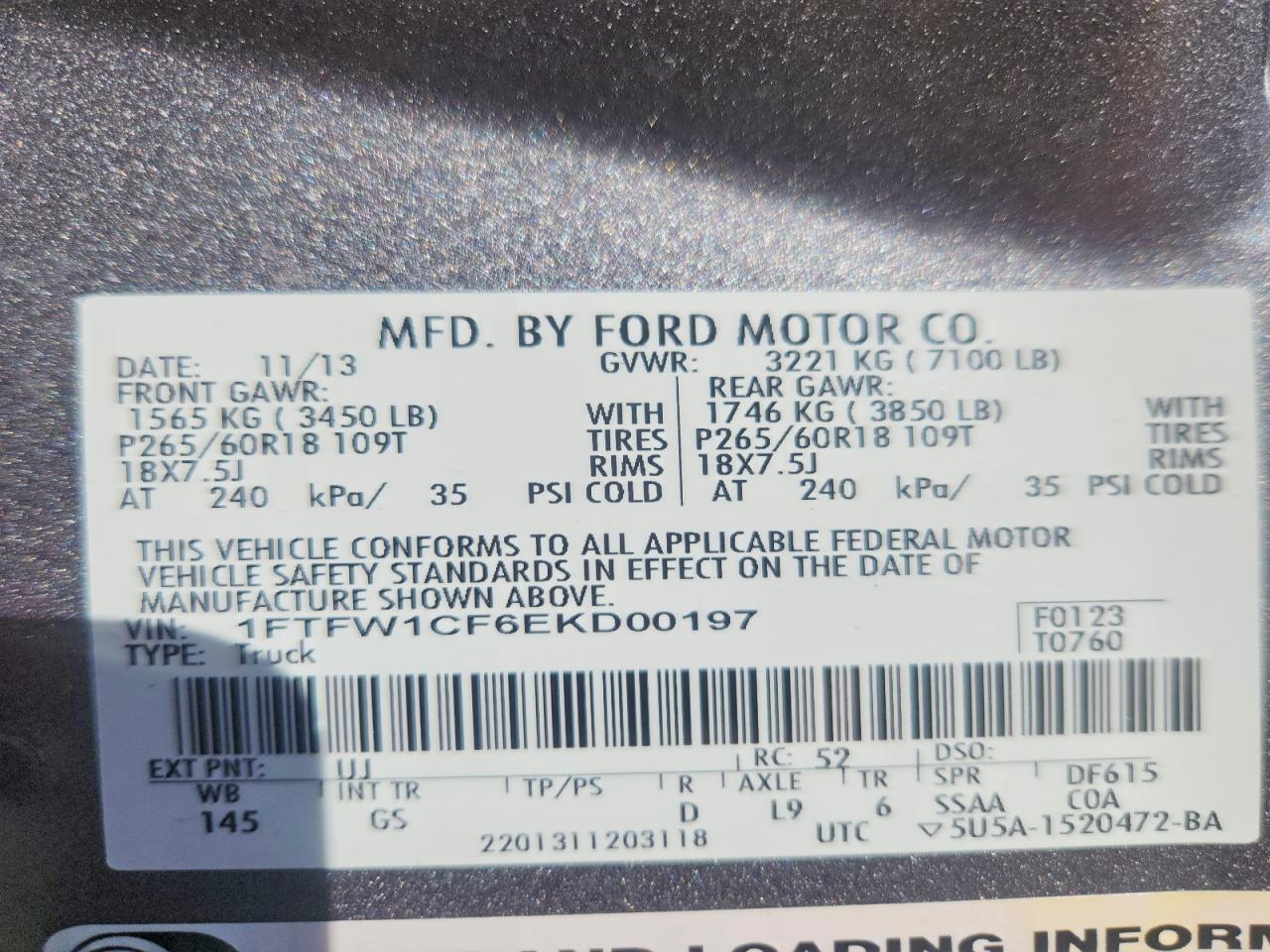 2014 FORD F150 SUPERCREW photo 23
