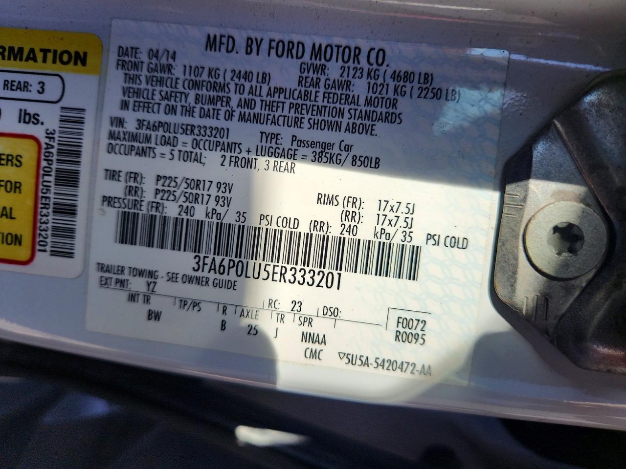 2014 FORD FUSION SE HYBRID photo 12