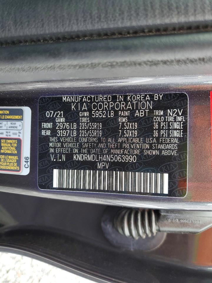 2022 KIA SORENTO SX PRESTIGE photo 40