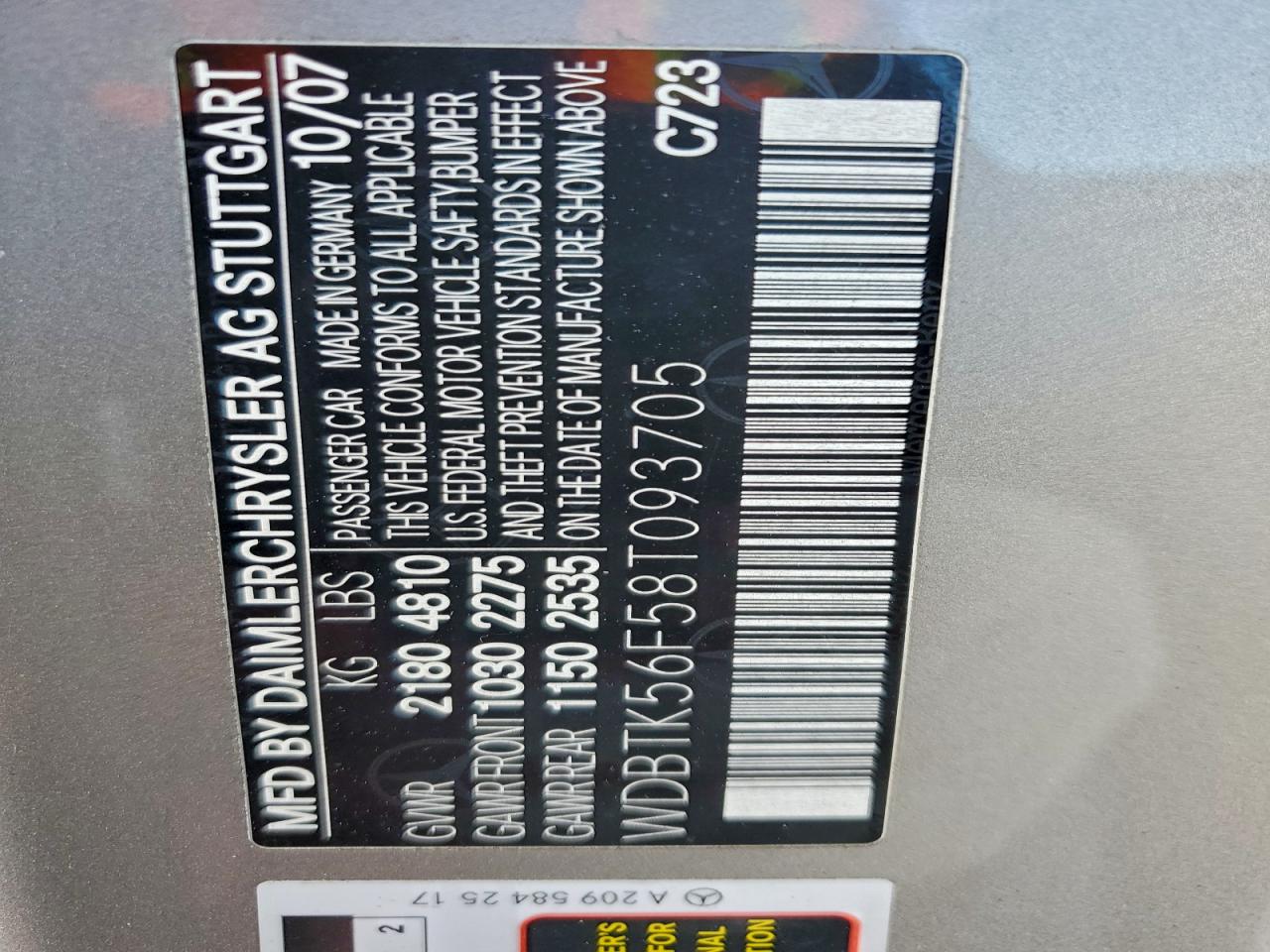 2008 MERCEDES-BENZ CLK 350 photo 12