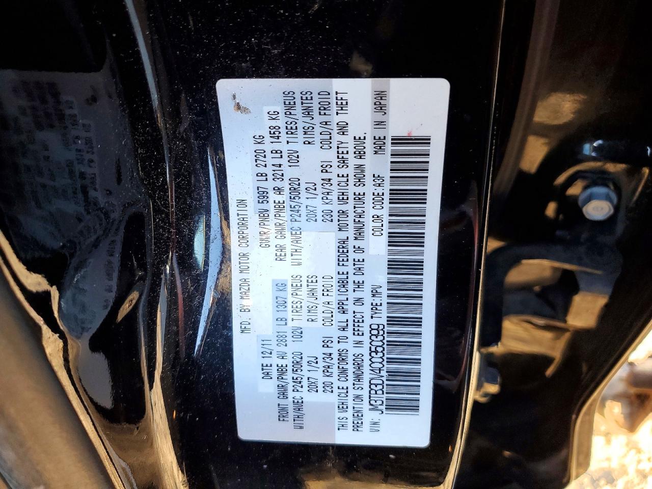 2012 MAZDA CX-9 photo 13