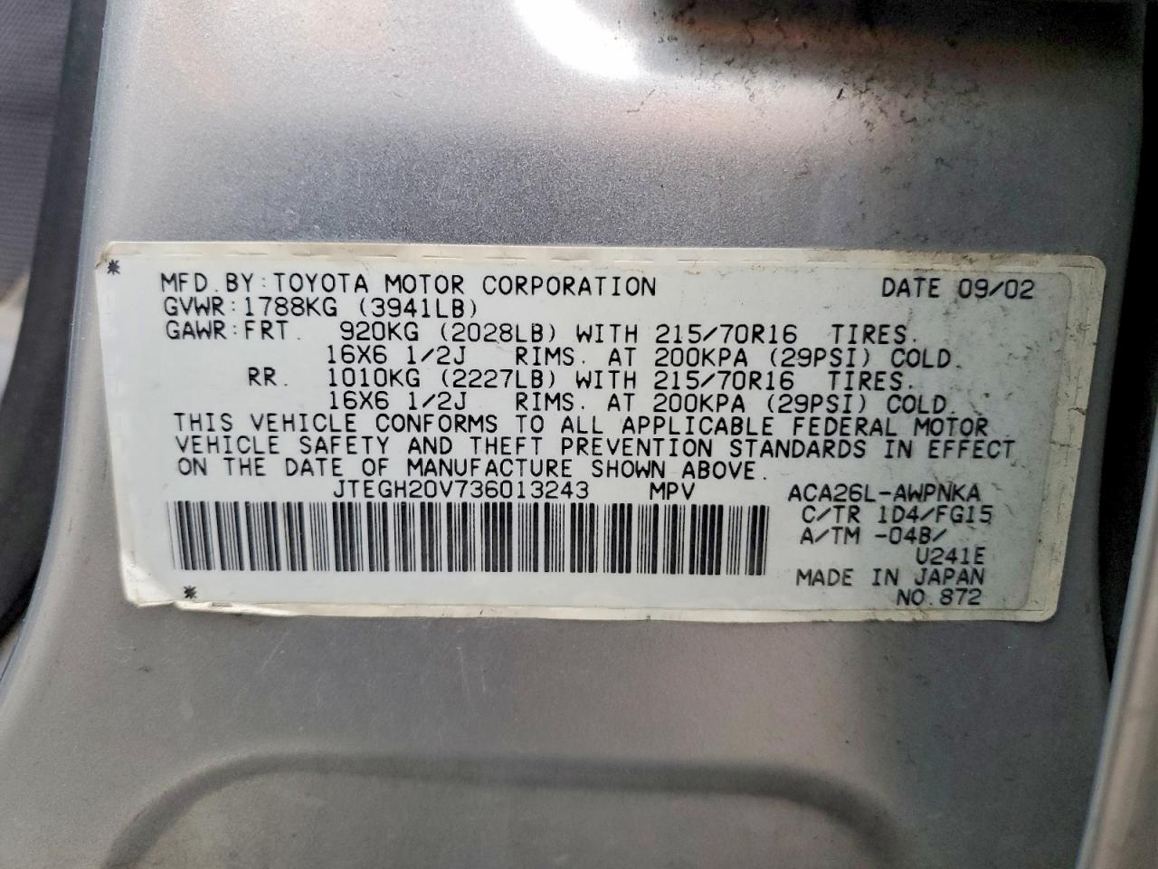 2003 TOYOTA RAV4 photo 13