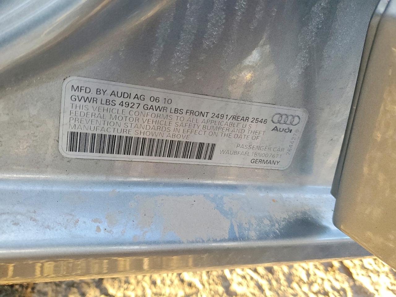 2011 AUDI A4 PREMIUM photo 13