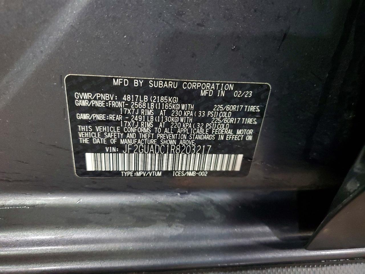 2024 SUBARU CROSSTREK PREMIUM photo 13