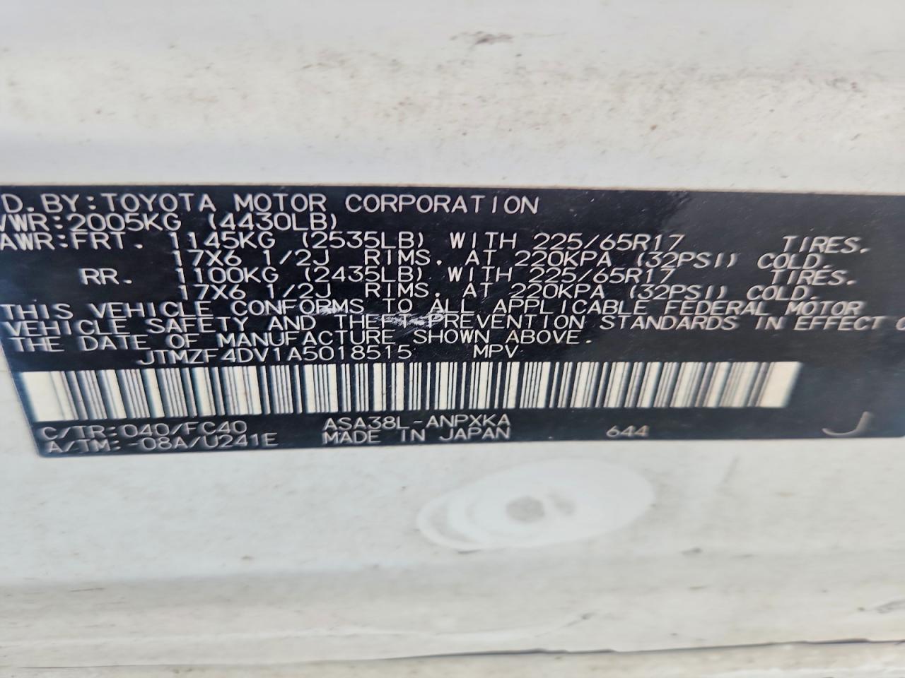 2010 TOYOTA RAV4 photo 13