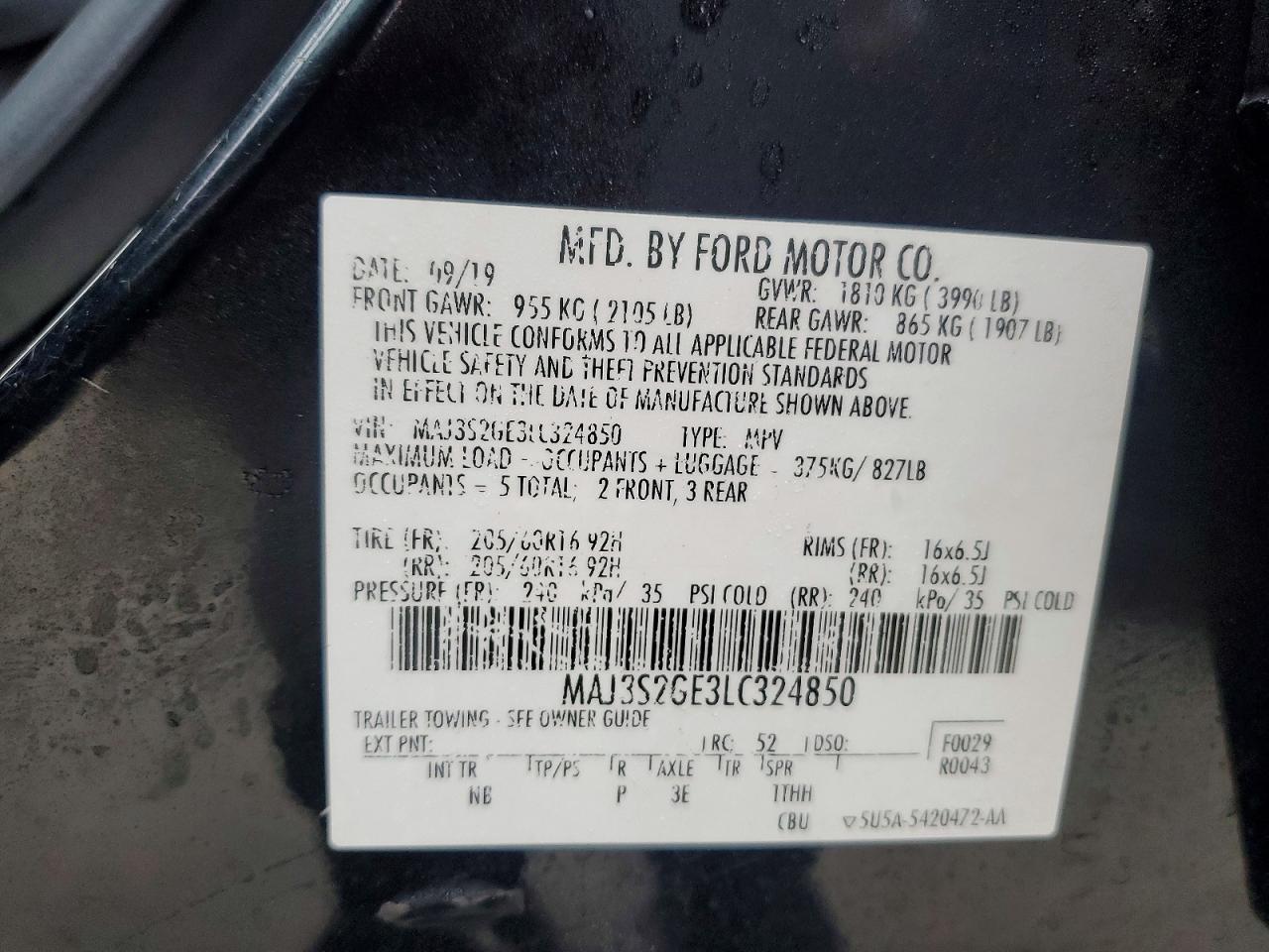2020 FORD ECOSPORT SE photo 27