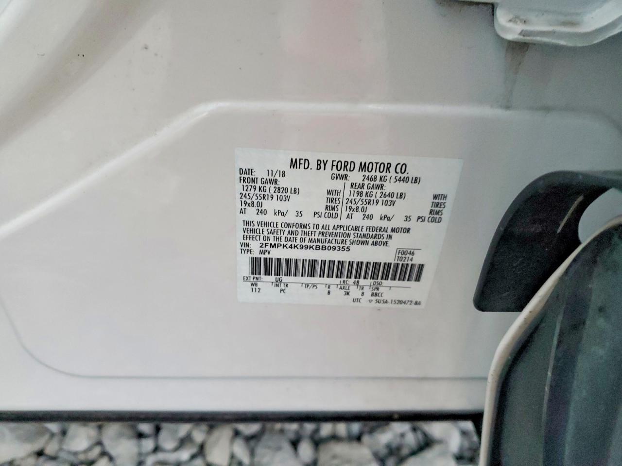 2019 FORD EDGE TITANIUM photo 13