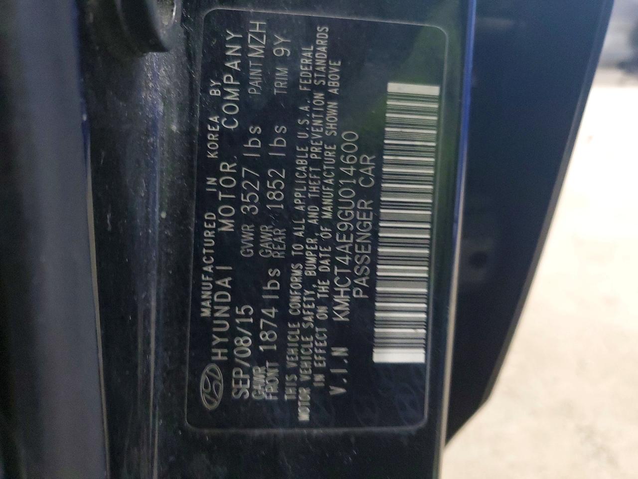 2016 HYUNDAI ACCENT SE photo 12