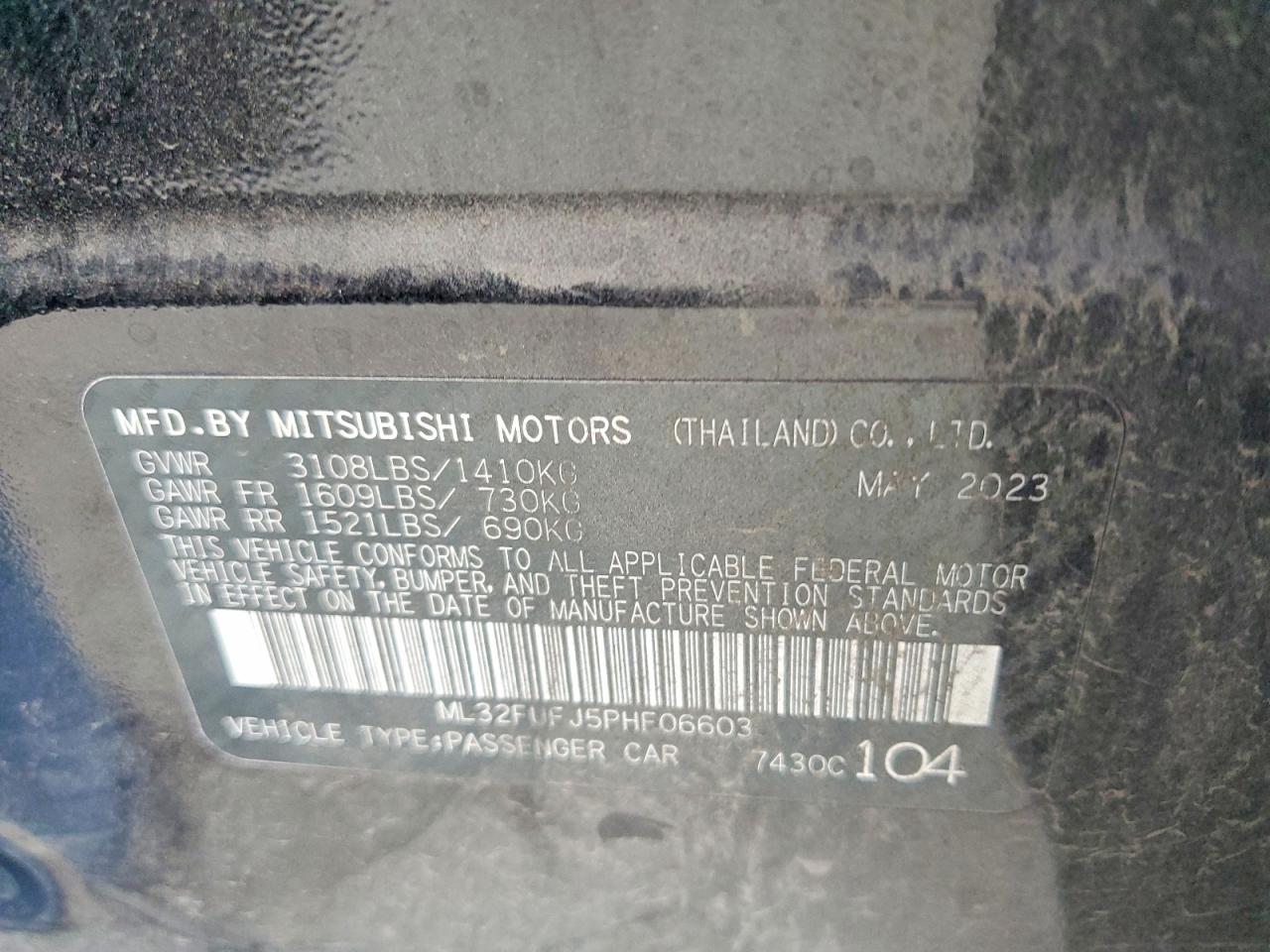2023 MITSUBISHI MIRAGE G4 ES photo 12